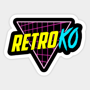 RetroKO Grid Sticker